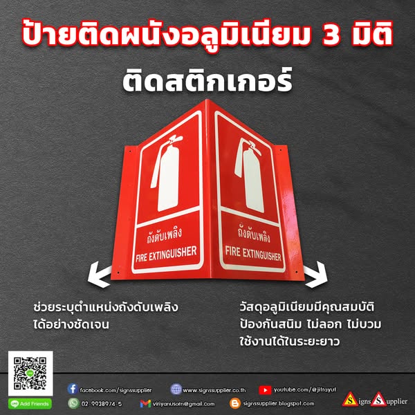 ป้ายติเ ฝาผนังป้ายไยืส