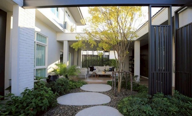 บ้านหลังใหญ่  ใกล้ทะเลสาบ โครงการ มัณฑนา ซีรีนเลค โซนสุเทพ