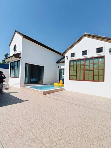 ขายพูลวิลล่า บางแสน เฟส4 #บ้านพักพูลวิลล่า เพื่อการลงทุน  ที่ดิน 52 ถึง 120 ตารางวา