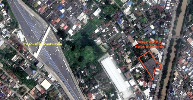 ขายที่ดิน พื้นที่ 525.70 ตร.ว. ติดถนนประชาชื่น ปากซอยประชาชื่น 34