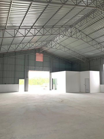 ให้เช่าโกดังสร้างใหม่มีออฟฟิศด้านใน 1 ห้อง ติดถนน 345 เชิงสะพานคลองลากฆ้อน บางบัวทอง