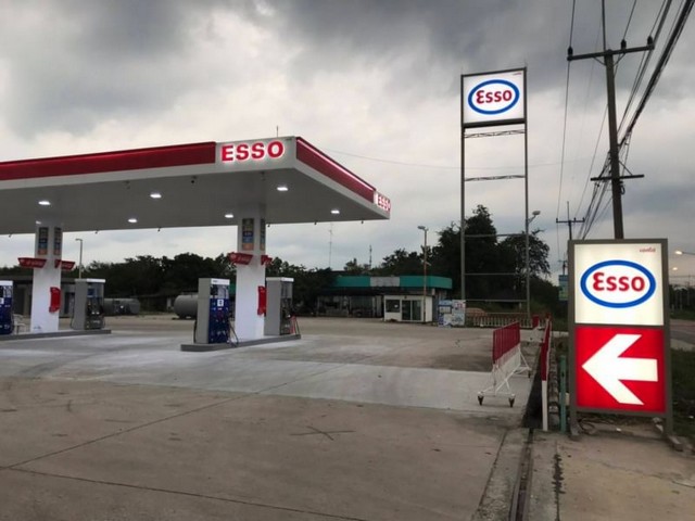 ขายที่ดินพร้อมกิจการ ปั้มน้ำมันเอสโซ่ คล่องกิ่ว บ้านบึง ชลบุรี FP-L0661