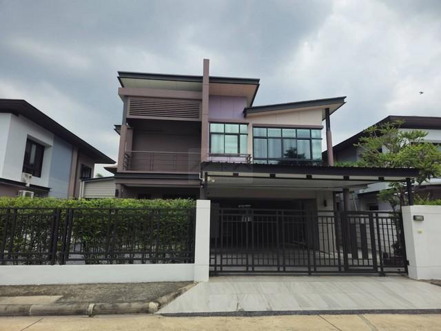 P715 ให้เช่า บ้านเดี่ยว โครงการ อควา ดิวินา รามคำแหง 94 Aqua Divina ใกล้เดอะพาสิโอ มีที่ชาร์ตรถไฟฟ้า ทำเลดี เหมาะอยู่อาศัย