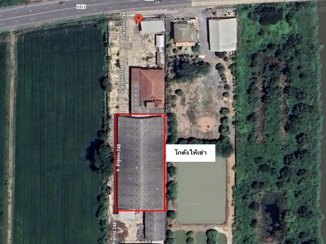 ให้เช่าโกดัง 2,160 ตารางเมตร ลำลูกกา คลอง 14 รถใหญ่เข้าออกสะดวก พร้อมลานจอดรถกว้างขวาง