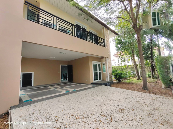 ให้เช่าบ้านหรู 2ชั้น สระว่ายน้ำในตัว เนื้อที่ 94ตร.ว พื้นที่ 420ตร.ม 4ห้องนอน 5ห้องน้ำ เฟอร์ครบ ถนนอ่อนนุช วงแหวนกาญจนา ราคาขาย 22 ล้านบาท