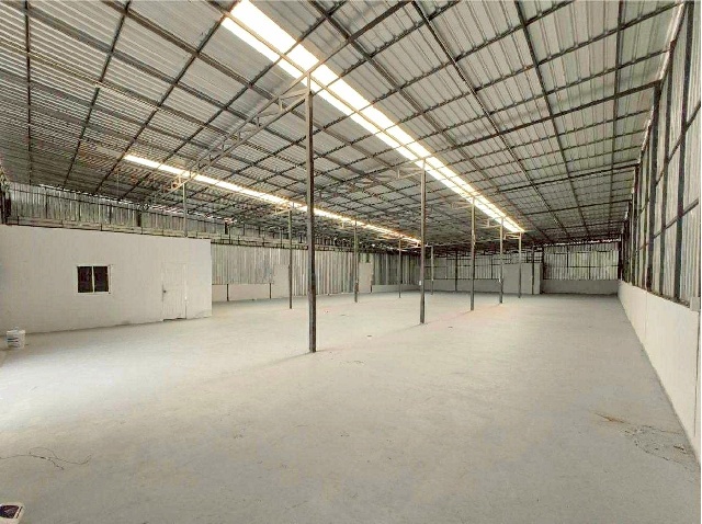 ตลาดสดมหาชัยเมืองใหม่ ถ.เลียบคลอง โกดัง พร้อมออฟฟิศ 1 ชั้น  880 ตร.ม. กศน..ตำบลสามโก้ 1.7 กม. 1 นอน 1 น้ำ 