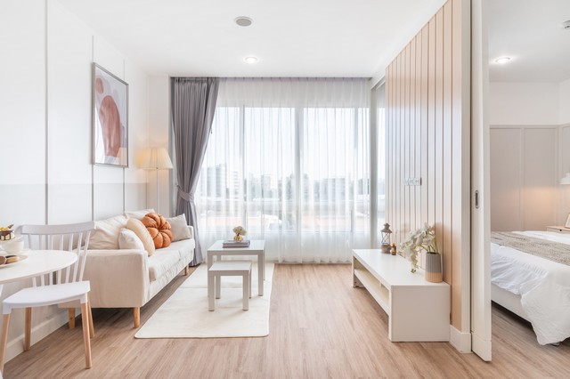 ตกแต่งใหม่ เข้าอยู่คนแรก 1 นอน 1 น้ำ คอนโดเลี้ยงสัตว์ได้ 39 ตรม.