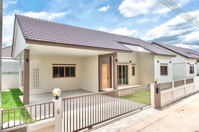 ให้เช่าบ้านเดี่ยวชั้นเดียว สไตล์มินิมอล ใกล้กาดฝรั่ง บ้านแหวน หางดง