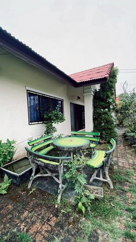 บ้านชั้นเดียวราคาถูก สภาพดี ร่มรื่น สันผักหวาน หางดง