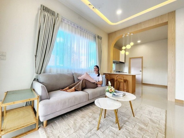 บ้านสร้างใหม่ชั้นเดียว สไตล์มูจิ ตกแต่งน่ารัก โซนหางดง