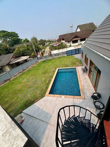 พูลวิลล่าชั้นเดียว เนื้อที่กว้าง ใกล้ตลาดบ่อหิน โซนดอยสะเก็ด      