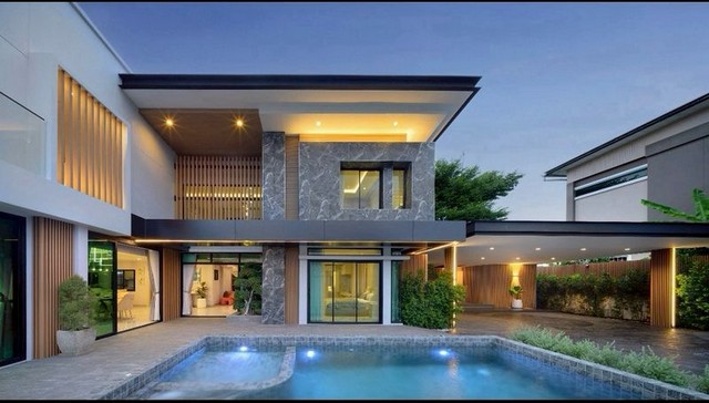 พูลวิลล่าหรู สไตล์รีสอร์ท รีโนเวทใหม่ วิวดอยโล่ง โซนรวมโชค