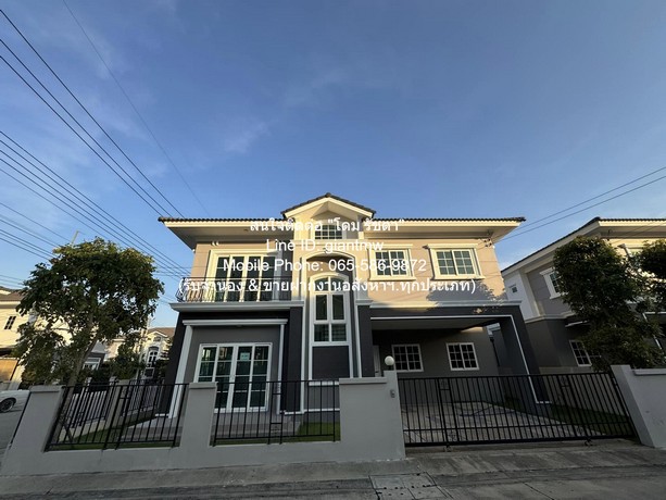 บ้าน ขายบ้านเดี่ยวใหม่ 2 ชั้น ติด ถ.ราชพฤกษ์-ปทุมธานี 50.30 ตร.ว. 4 น 4 น้ำ 2 จอดรถ ราคา 6.69 ล้านบาท ขนาดเท่ากับ 50 Square Wah 6590000 THB ไม่ไกลจาก ้ห้างแมคโคร ปทุมธานี +++ เป็นบ้านพักหลังใหญ่ ที่ตั้งอยู่ในผังเมืองสีชมพู (เขตชุมชน: มั่นใจได้ว่า ไม่
