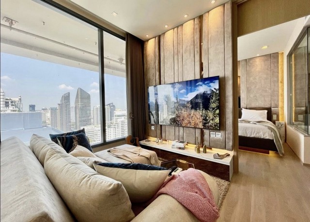 RR079 The ESSE Asoke ห้อง53ตรม. 1ห้องนอน 1ห้องน้ำ เฟอร์นิเจอร์ครบครัน