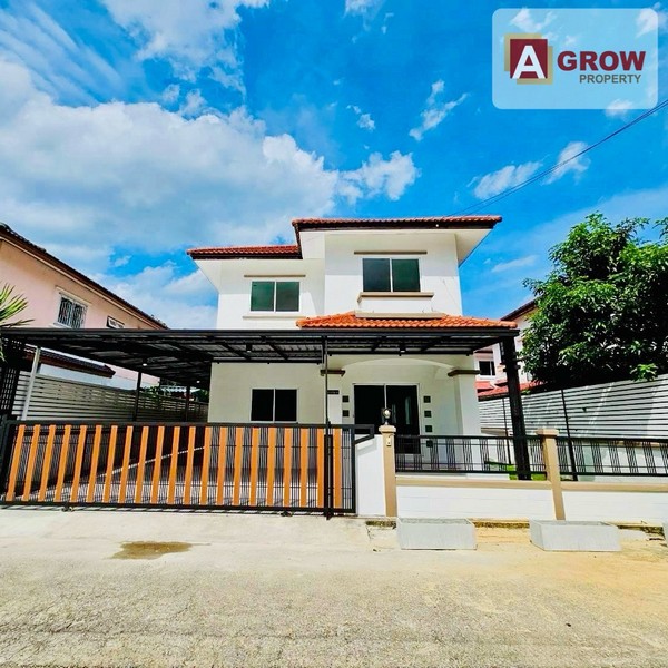 หมู่บ้านเคซีการ์เด้นโฮม 11 นิมิตรใหม่40  รีโนเวทใหม่ พร้อมอยู่ ด้านหลังวิวทุ่งนา บรรยากาศดี 