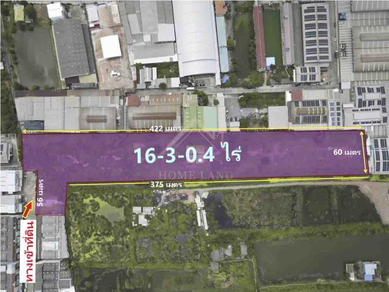 ที่ดินเปล่า 16-3-0.4 ไร่ ในโครงการ หมื่นทรัพย์แลนด์ สมุทรสาคร