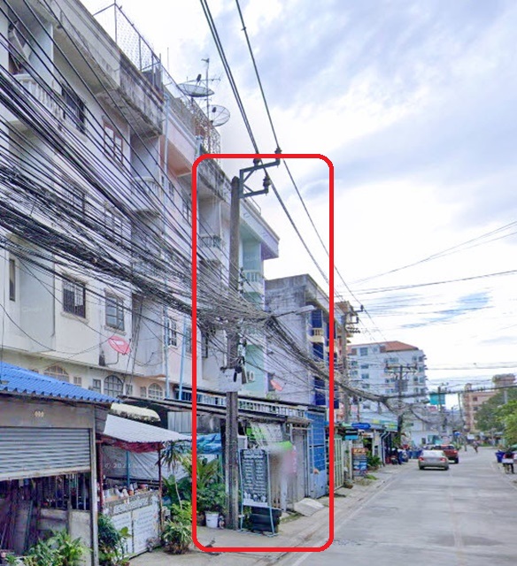 รวมดาดฟ้า 352 ตร.ม.MRT ศรีแบริ่ง 600ม.21 ตร.วา.ให้เช่าอาคาร 4.5ชั้น นานาชาติไทย-สิงคโปร์ 1.1 กม.4นอน 4น้ำ  รพ.ศิครินทร์ 2.2 กม.