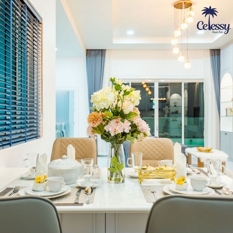 วิลล่าหลังใหญ่ ใหม่ 3 ห้องนอน หัวหิน ตื่นขึ้นมาริมสระส่วนตัวที่หัวหิน วิลล่า Celessy Hua Hin