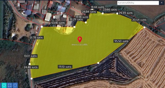 ขาย ที่ดิน เปล่า ที่นา เนื้อที่ 7-3-53 ไร่ ถนนอ่างทอง-ท่าเรือ ใกล้วัดโคกใหญ่ บ้านหมอ สระบุรี