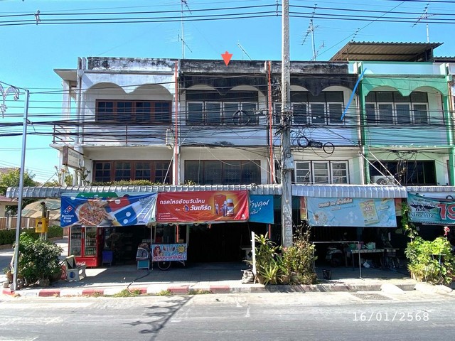 ขายอาคารพาณิชย์ 2 ชั้น ถ.พระยาสัจจา ต.บ้านสวน อ.เมืองชลบุรี จ.ชลบุรี