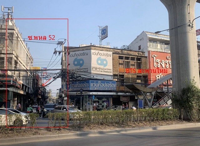 ตลาดยิ่งเจริญ 600ม. BTS สะพานใหม่400 ม.ให้เช่าอาคารพาณิชย์ 2.5 ชั้น 3 นอน 1 น้ำ 169ตร.ม. 19ตร.วา.ทำเลดี ติดถนน รพ.ภูมิพลอดุลยเดช 1.7 กม.