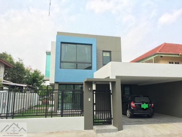 ขายบ้านเดี่ยว 2 ชั้น 61 ตรว. หมู่บ้านมณียา ถ.ประดิษฐ์มนูธรรม สไตล์โมเดิร์น ใกล้นัดเลียบด่วน