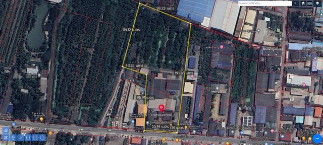 ขายที่ดินติดถนนผังสีม่วงกระทุ่มแบน.ติดถนนเส้นหลัก ถนนกว้าง 14 เมตร รถเทรลเลอร์เข้า-ออกได้