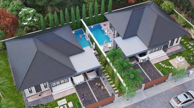 For Sales : Thalang, Brand New Thai Style Pool Villa, 3 bedrooms 2 bathrooms