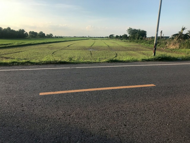 ขายที่นา 51-1-14 ไร่  ติดถนนลำลูกกา-นครนายก  องครักษ์  นครนายก