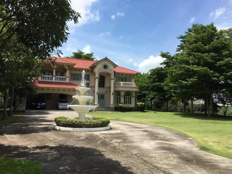 ให้เช่าบ้านเดี่ยว 2ชั้นเนื้อที่ 2ไร่ 650ตร.ม 5ห้องนอน 5ห้องน้ำเฟอร์ครบ ถนนเทพารักษ์ก.ม 12 ใกล้สนามบินสุวรรณภูมิ ราคาเช่า 150,000 บ/ด