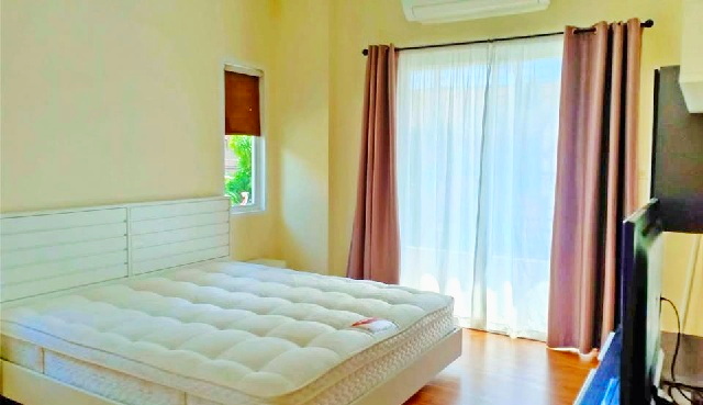 วัดป่ามหาไชย 540ม.100ไร่คาเฟ่ 1.5กม. บ้านเกาะ  ให้เช่าบ้านเดี่ยวหรู 2ชั้น 60ตร.วา. 240ตร.ม. จัดเต็มเฟอร์ 3-4นอน 3น้ำ นิคมสมุทรสาคร