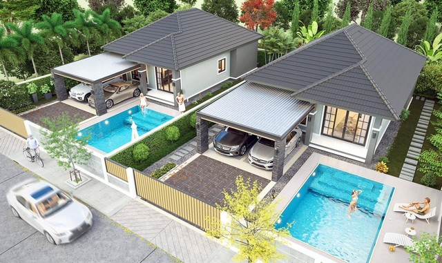 For Sales : Thalang, Brand New Thai Style Pool Villa, 3 bedrooms 2 bathrooms