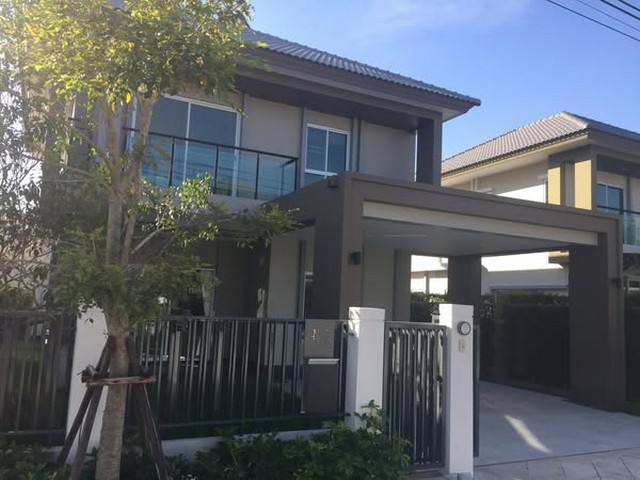 HR2645ให้เช่าบ้านเดี่ยว แต่งพร้อมอยู่ หมู่บ้านชวนชื่น แกรนด์ ราชพฤกษ์ พระราม 5 เดินทางสะดวก