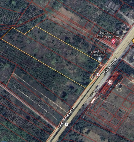 ขายที่ดิน 41 ไร่ ติดถนนเพชรเกษม ฝั่งขาเข้าประจวบ ราคาถูกมาก