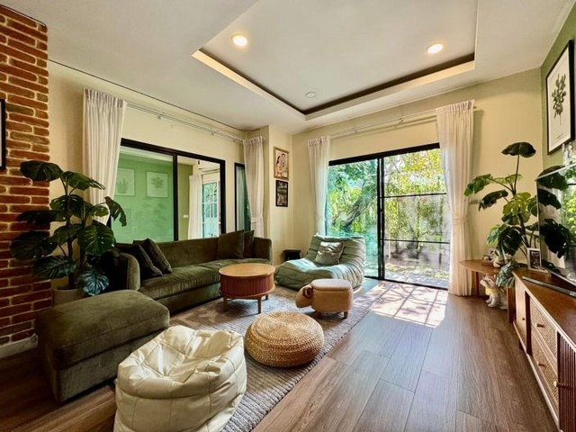 บ้านเดี่ยวมือสองพร้อมเข้าอยู่ โครงการมณีรินทร์ ปาร์ค บางพระ ศรีราชา ชลบุรี FP-H0886