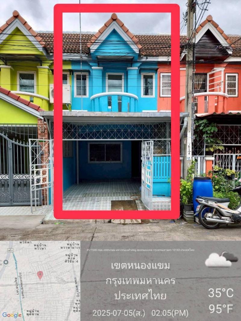 ทาวน์เฮ้าส์ รีโนเวทแล้ว​แต่งสวย 2 ชั้น 16 ตรว.หมู่บ้านพงษ์ศิริชัย 4 แขวงหนองค้างพลู เขตหนองแขม กทม.10160