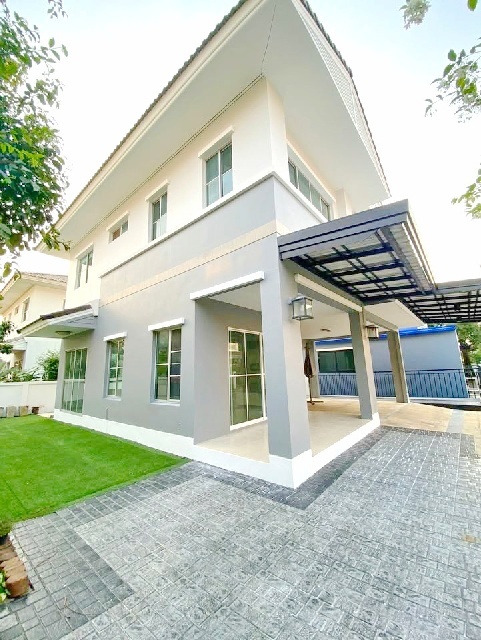 MRTบางพลู 4.4กม. ถ.นครอินทร์ พระราม5 ให้เช่าบ้าน 2ชั้น 58ตร.วา. 238ตร.ม เดอะวอล์ค ราชพฤกษ์ 1.9 กม. รร.นานาชาติดราก้อน 1.2กม. 3นอน 3น้ำ 