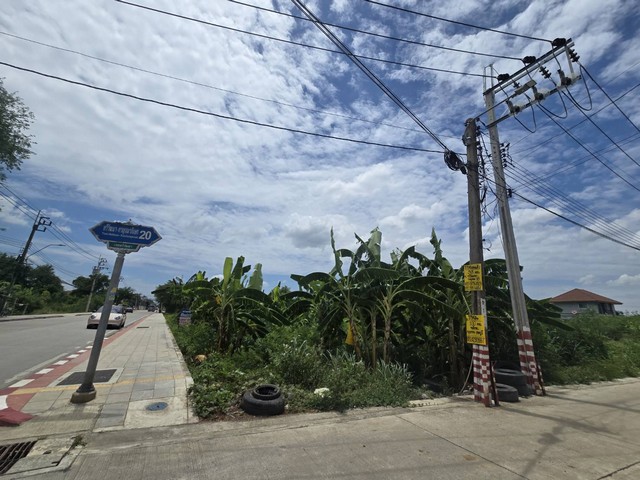ขายที่ดินเปล่า 126 ตร.ว ถนนทวีวัฒนา หน้าปากซอยทวีวัฒนา-กาญจนาภิเษก 20 แปลงมุม ที่ดินทำเลดี ติดถนนใหญ่ ใกล้มหาวิทยาลัยกรุงเทพธนบุรี