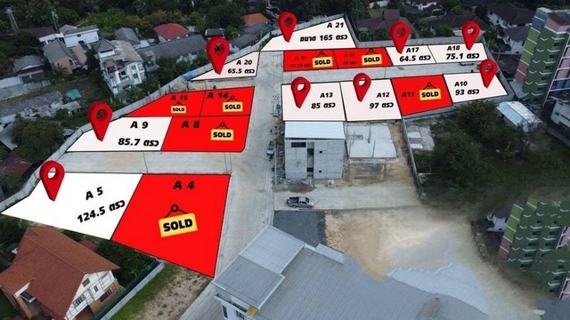 ที่ดินสวย มี 2 แปลง ใกล้มทร.ล้านนา ช้างเผือก เชียงใหม่