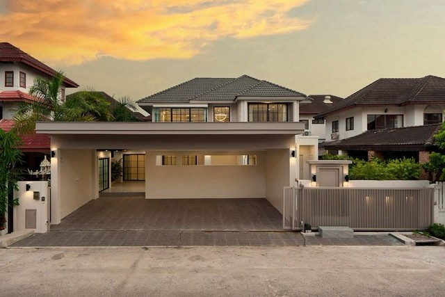 ราคาพิเศษ บ้านสร้างใหม่ 2 ชั้น สไตล์โมเดิร์น สันผักหวาน หางดง 