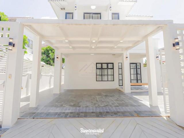 P954 ขายบ้านเดี่ยว 2 ชั้นหลังมุม 54 ตรว. หมู่บ้าน อารียา ชบา นวลจันทร์ 56 รีโนเวทใหม่ สวยหลังใหญ่ ใกล้เลียบด่วน