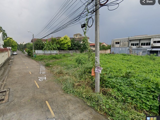 ขายที่ดินเปล่า 304 ตารางวา ซอยลาดพร้าว 115 แปลงสี่เหลี่ยมสวย ตรงข้ามเดอะมอลล์ บางกะปิ  ปากซอยมี MRT สถานีบางกะปิ