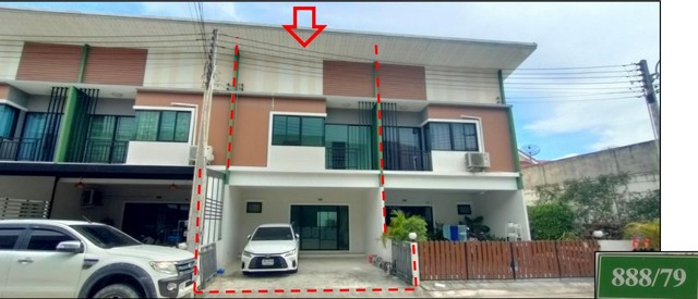 ขายทาวน์เอ้าส์หมู่บ้านเอสซี วิลเลจ อีสเทิร์น- บ่อวิน ถนนนิคมอุตสาหกรรมอีสเทิร์นซีบอร์ด ตำบลบ่อวิน อำเภอศรีราชา จังหวัดชลบุรี