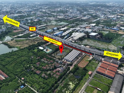 ขาย ที่ดินเปล่า 12 ไร่! ติดถนนพระราม2! ทางด่วน M82 บางน้ำจืด สมุทรสาคร ฝั่งขาออก เหมาะทำโครงการ ร้านค้า มิกซ์ยูส จัดสรร 