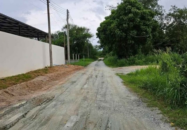 ขายที่ดินสวยถมแล้วมาบไผ่บ้านบึงชลบุรี ที่ดินปรับถมเรียบร้อยแล้วเนื้อที่ 50ตรว