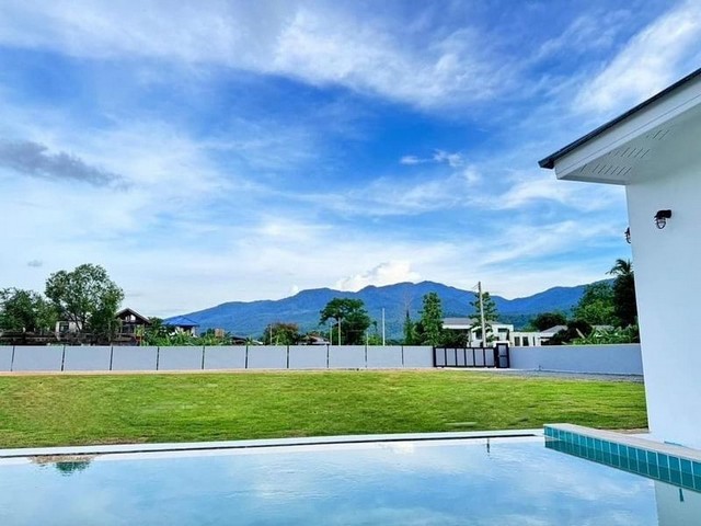 ให้เช่าพูลวิลล่าสร้างใหม่ วิวภูเขาแบบพาราโนม่า โซนแม่ริม
