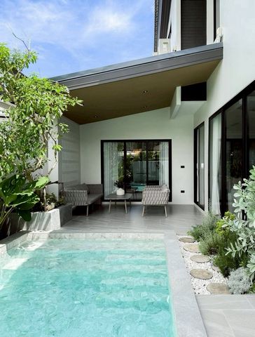 ขายพูลวิลล่าหรู 15.9 ล้าน สันกำแพง Infinite NINE Pool Villa @Payup พูลวิลล่า 2 ชั้น รีโนเวทใหม่ Modern Luxury Style เฟอร์นิเจอร์ครบทั้งหลัง