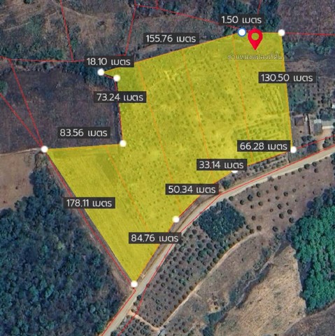 ขายที่ดินลี้ ลำพูน 23-3-09 ไร่ วิวภูเขา บรรยากาศธรรมชาติ ราคาดี