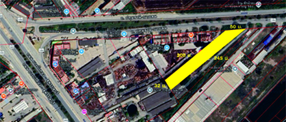 ขายที่ดิน 3-3-84 ไร่  ติดถนน 346 ปทุมธานี-บางเลน ใกล้แยกนพวงค์