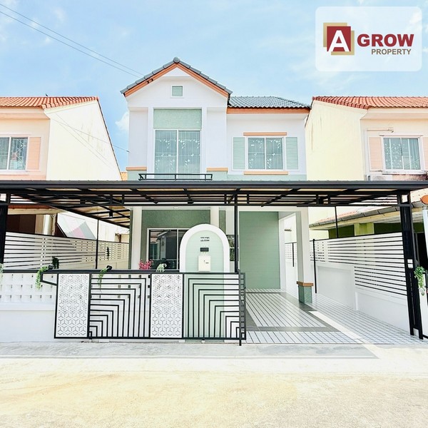 หมู่บ้านนันทวัน 10 เลียบวารี 37 รีโนเวทใหม่ทั้งหลัง แต่งจัดเต็ม พร้อมเข้าอยู่